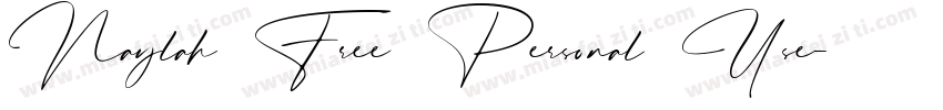 Naylah Free Personal Use字体转换